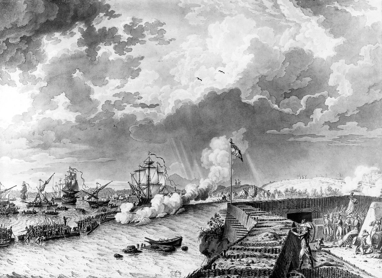 General Napoleon Bonaparte under belejringen af Toulon mod den engelske hær, december 1793 (pen og blæk på papir) af Paul Gregoire