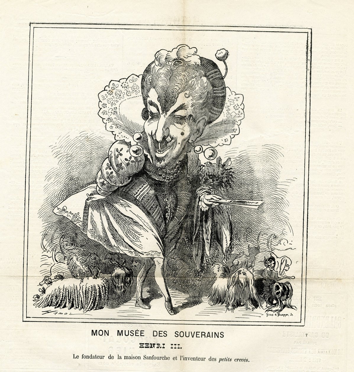 Illustration af Hadol (1835-1875) i Le Charivari af Paul Hadol
