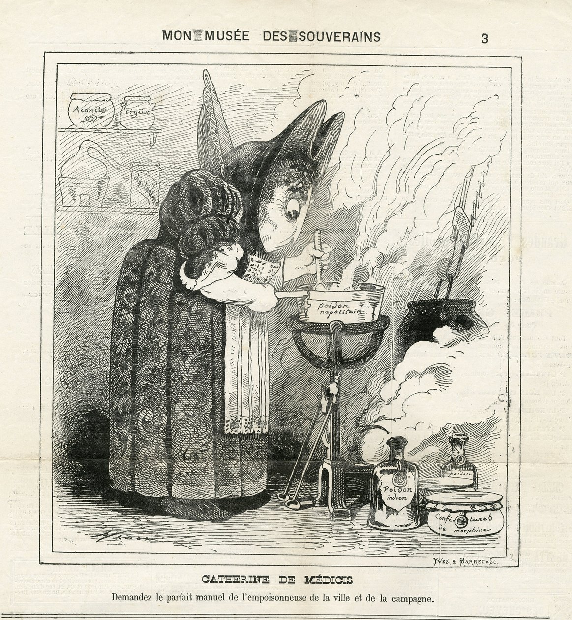 Illustration af Hadol (1835-1875) i The Charivari af Paul Hadol