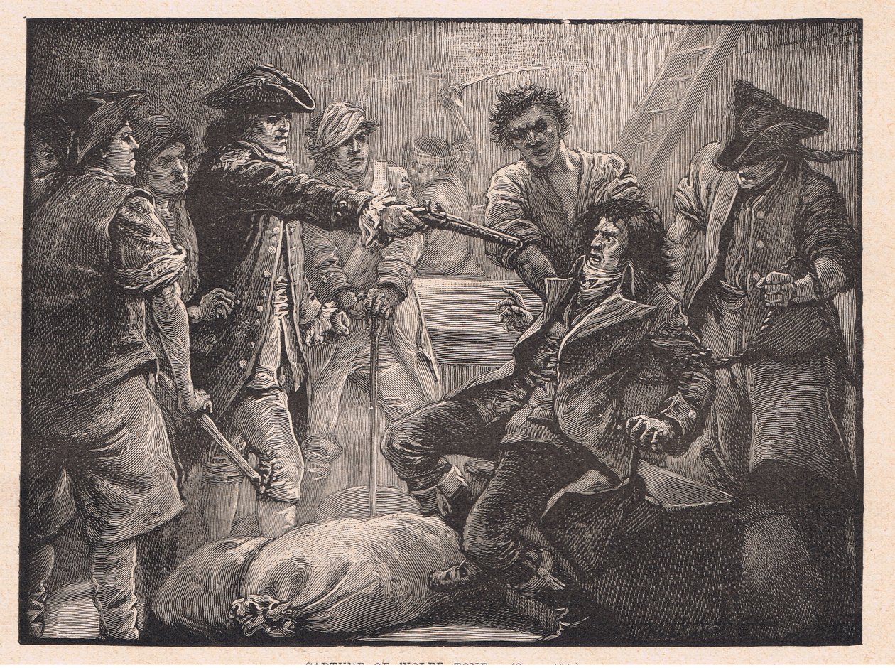 Fangst af Wolfe Tone AD 1798 af Paul Hardy