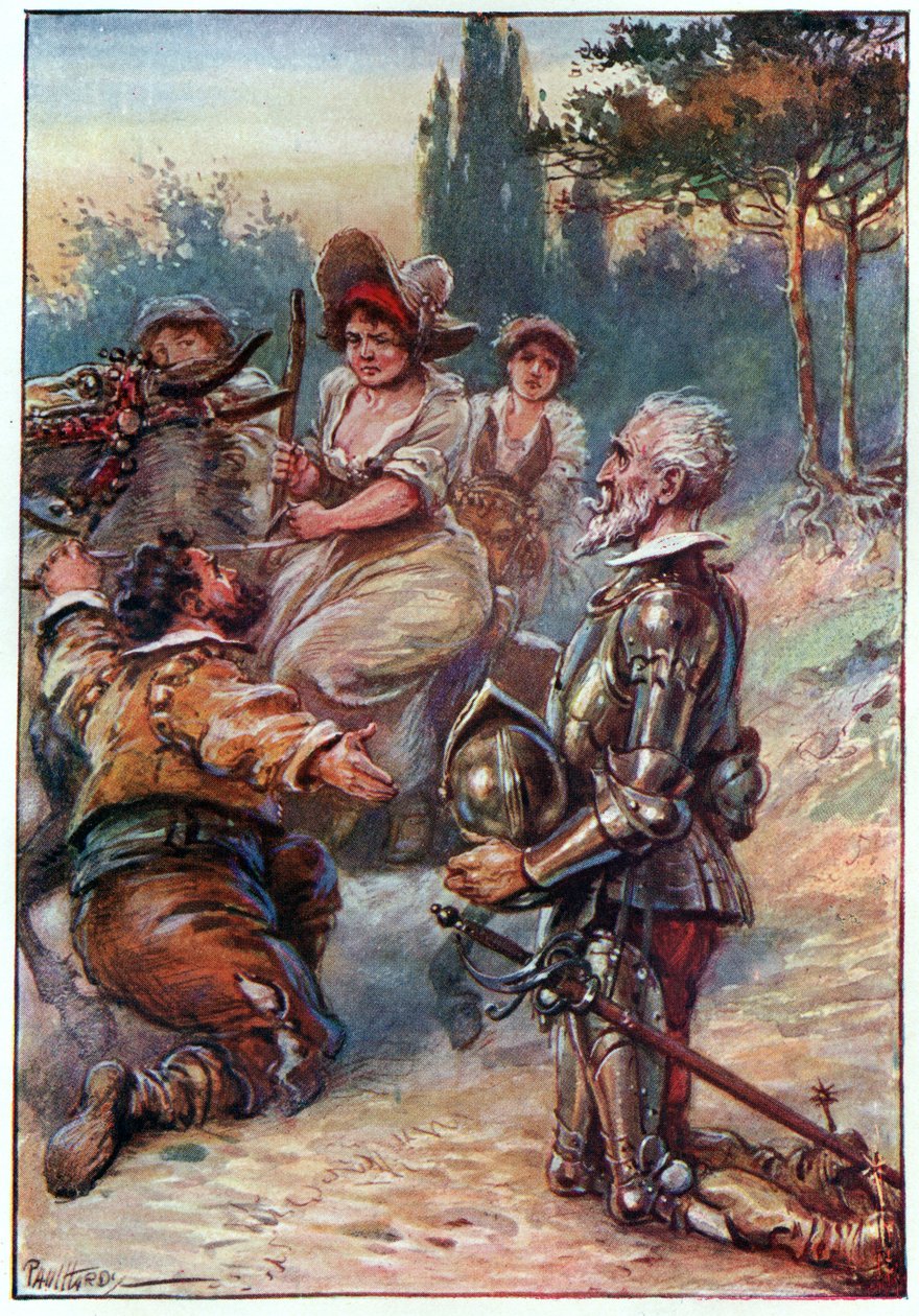 Dronning og prinsesse og hertuginde af skønheden, illustration fra 