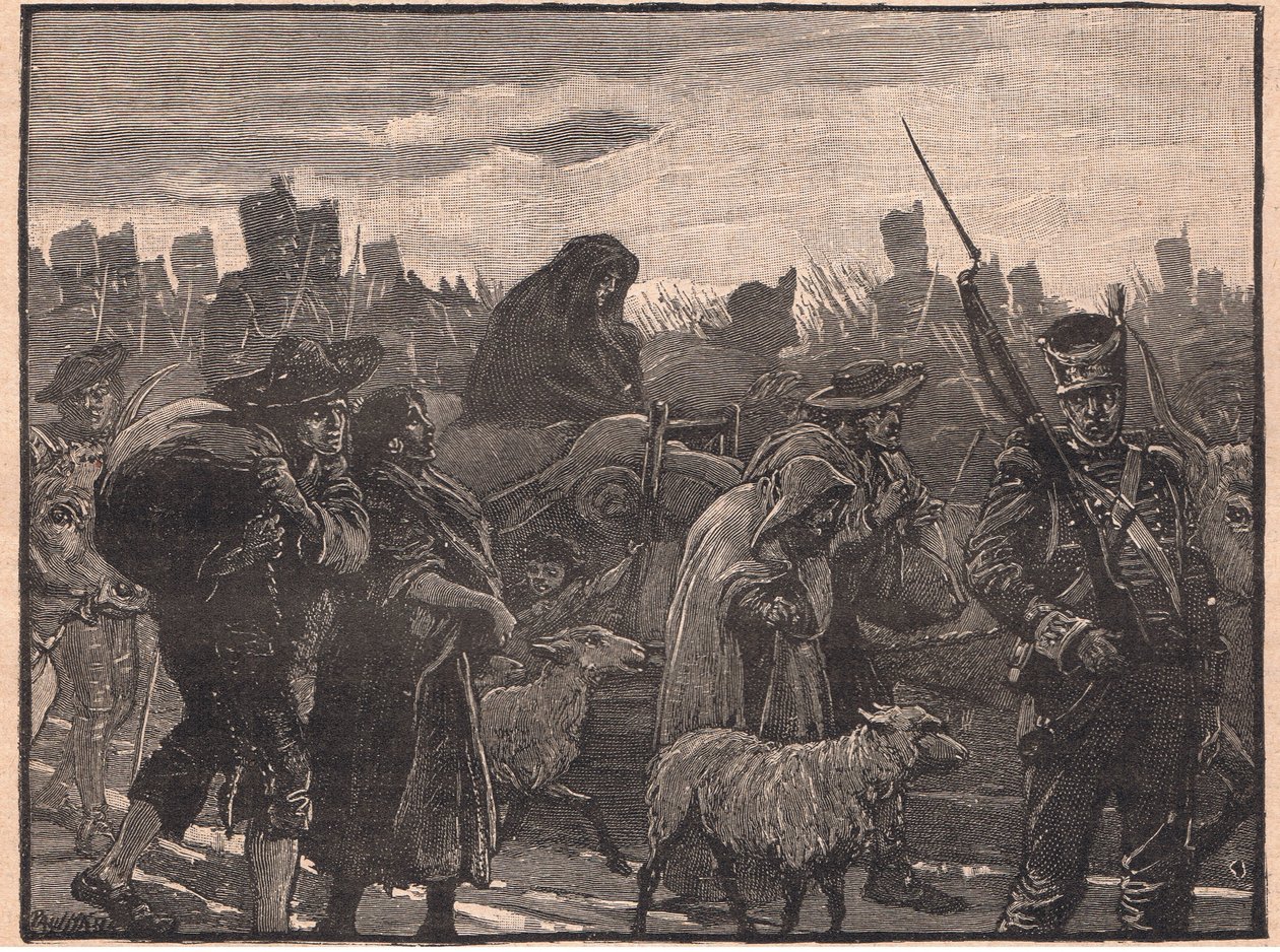 Wellingtons trækker sig tilbage fra Coimbra AD 1810 af Paul Hardy