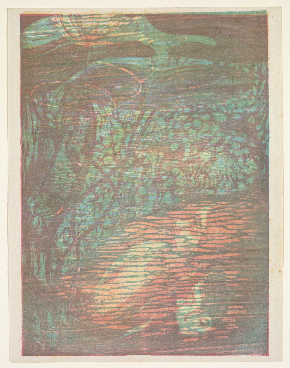Frightened Nymphe Nymphe Effraye, 1896. af Paul Herrmann