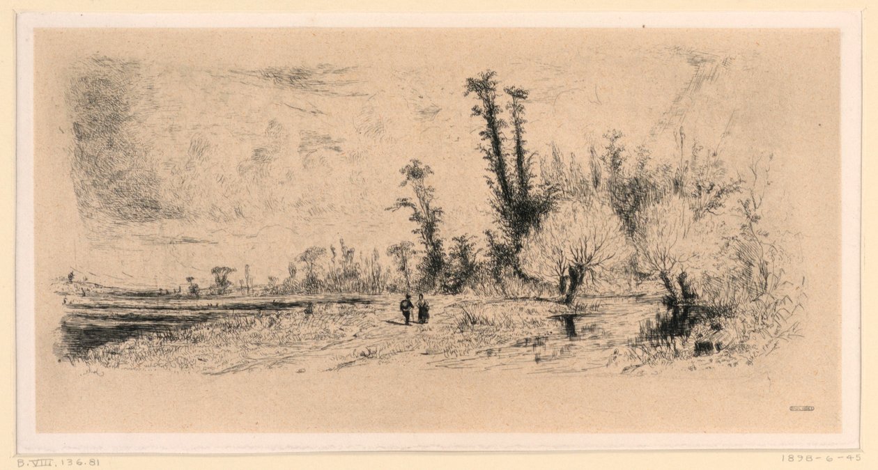 Saulée omkring Paris af Paul Huet