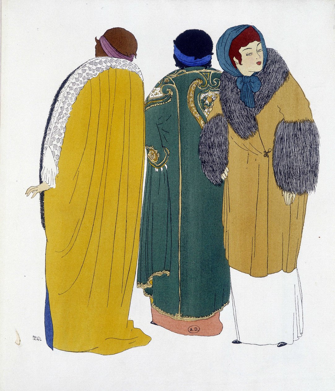 Skabelsen af ​​Paul Poiret tegnet fra "" Les Dresses de Paul Poiret", tegning af Paul Iribe. 1911 af Paul Iribe