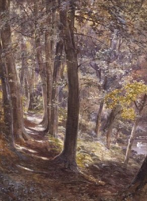 En Woodland Glade af Paul Jacob Naftel