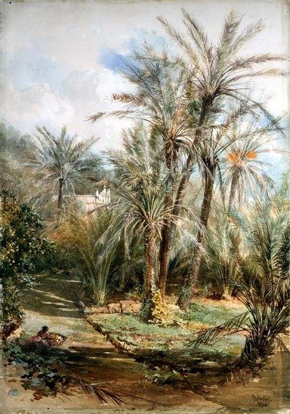Palmehaven, Bordighera af Paul Jacob Naftel