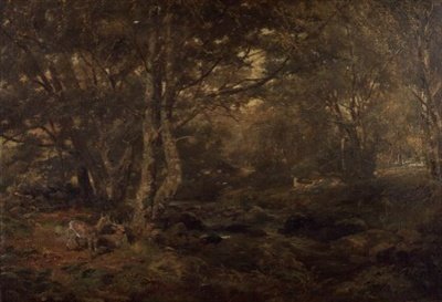 Gennem skoven, Pont-y-Gytyn, North Wales af Paul Jacob Naftel