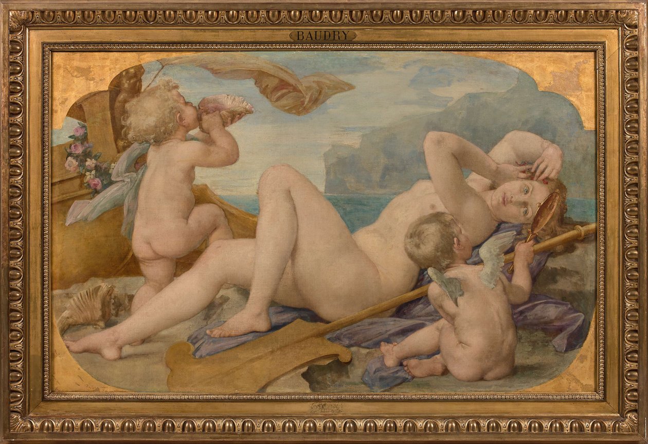 Cybele og Amphitrite, 1859. af Paul Jacques Aimé Baudry