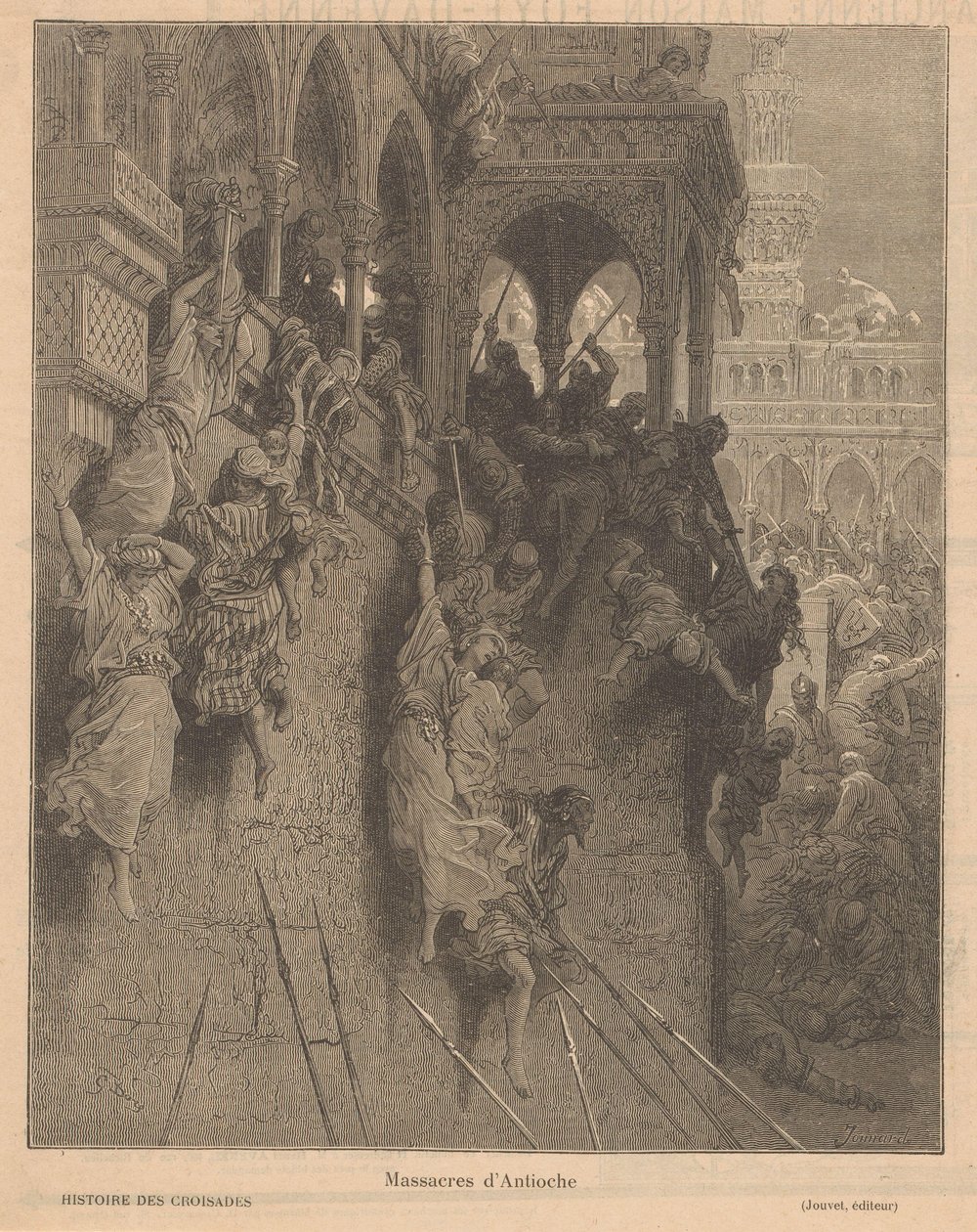 Val van Antiochie Massacres of Antioch (titel på objekt) af Paul Jonnard