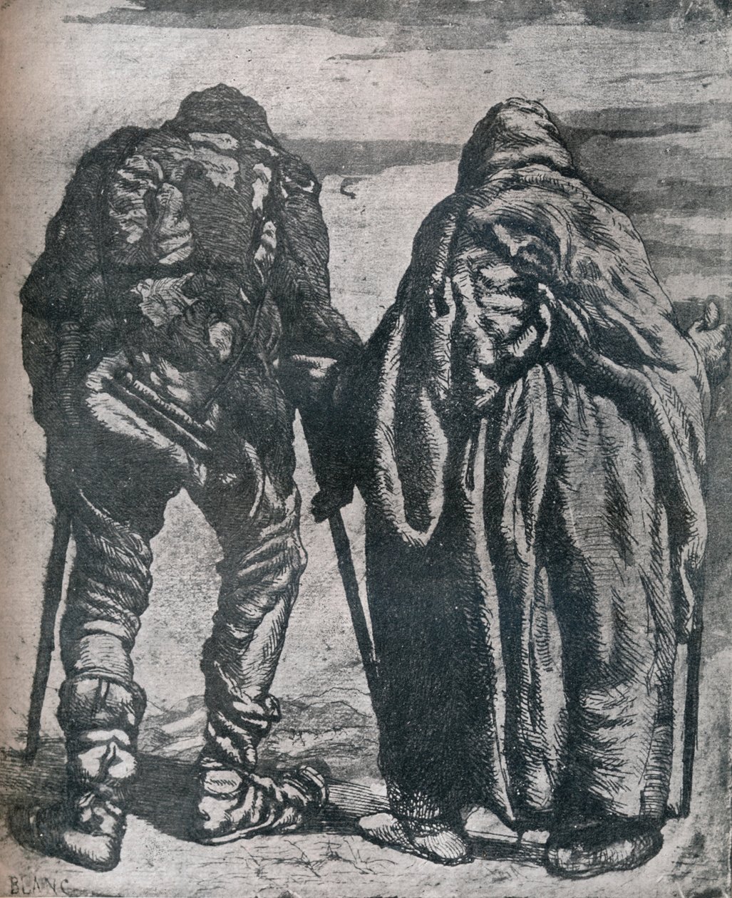 Vagrants, c1800-tallet, 1924 af Paul Joseph Blanc