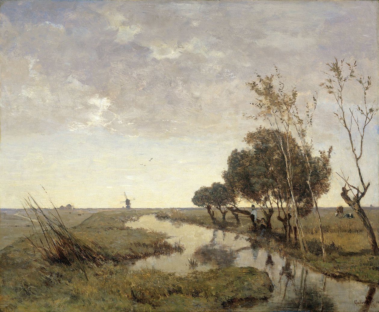 Et vandløb nær Abcoude af Paul Joseph Constantin Gabriel