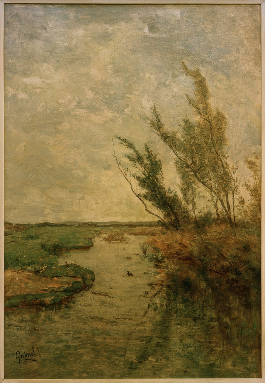 Polderlandschaft af Paul Joseph Constantin Gabriel