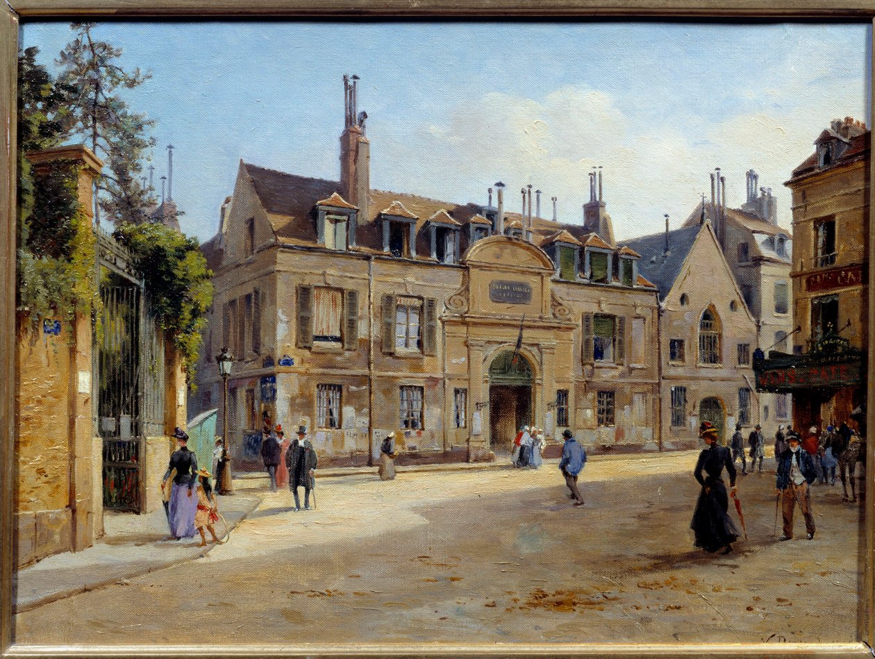 Udsigt over det tidligere Pie-hospital i rue Lacepede i Paris Maleri af Victor Dargaud (ca. 1850-ca. 1913) 1904 Søn. 0,24 x 0,38 m Paris, Musee Carnavalet af Paul Joseph Victor Dargaud