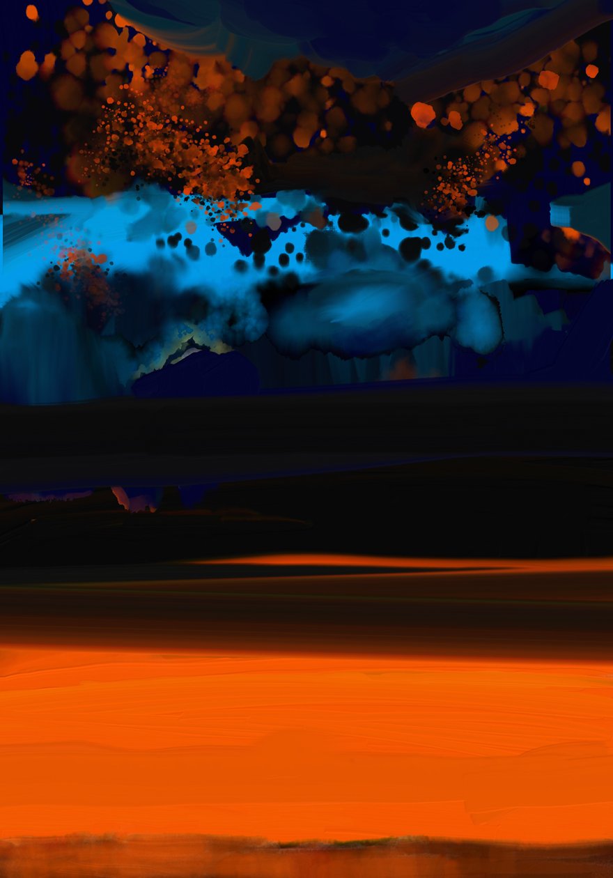 Wandjina, 2023 (digital kunst) af Paul Kempton