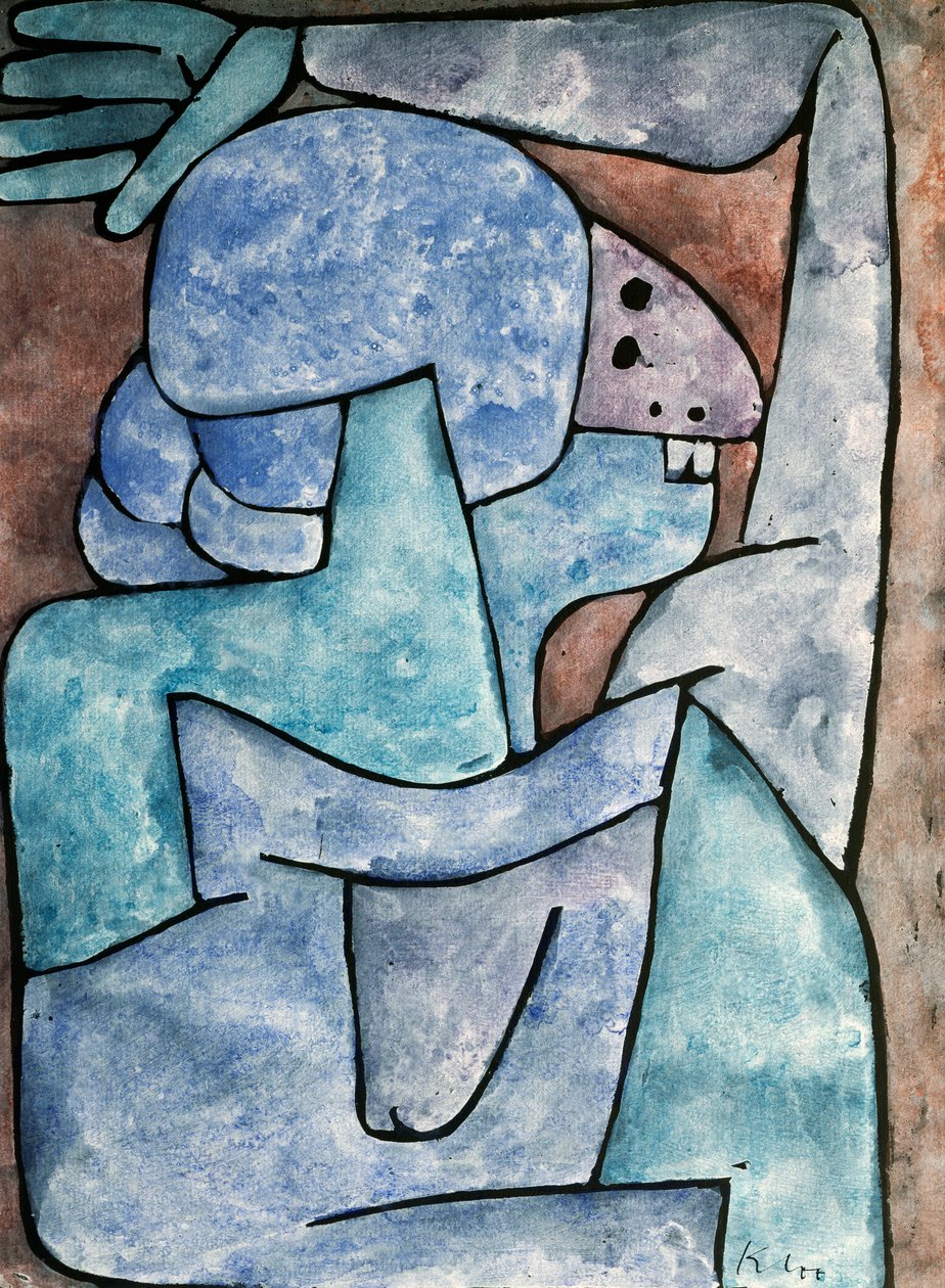 En dame-bagtaler af Paul Klee