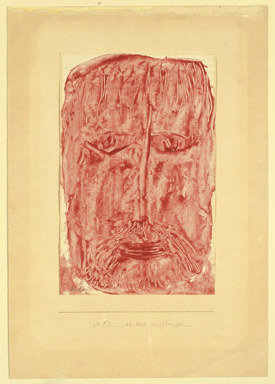 En sorgens mand; En smertefuld mand af Paul Klee