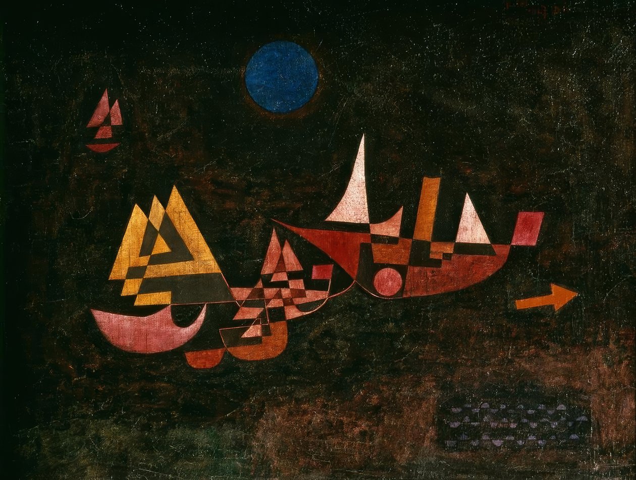 Skibenes afgang af Paul Klee