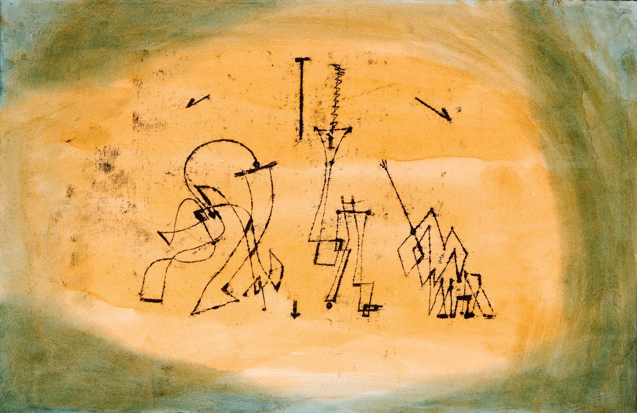 Abstrakt trio, 1923 af Paul Klee