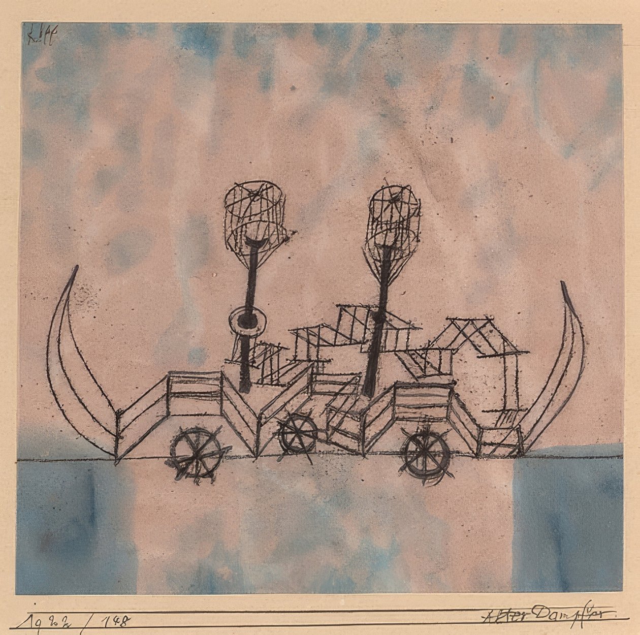 Gammel damper. 1922 af Paul Klee