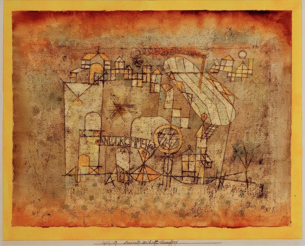 Luftdamperens ankomst af Paul Klee