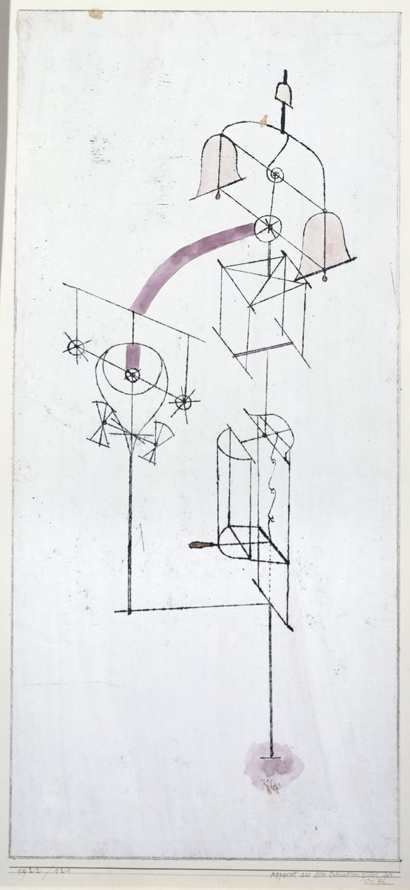 Apparatur fra konsultationsrummet hos Dr. Ph. af Paul Klee