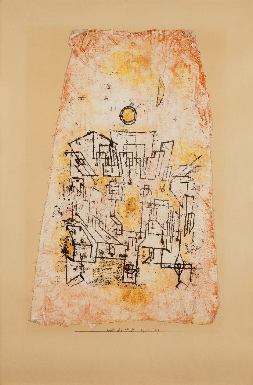 Arabisk by; arabisk by af Paul Klee