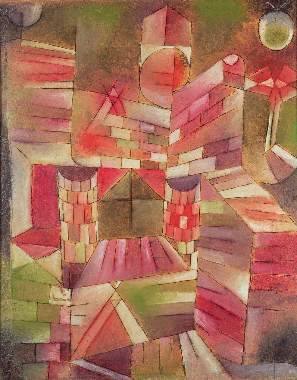 Arkitektur ved vinduet af Paul Klee