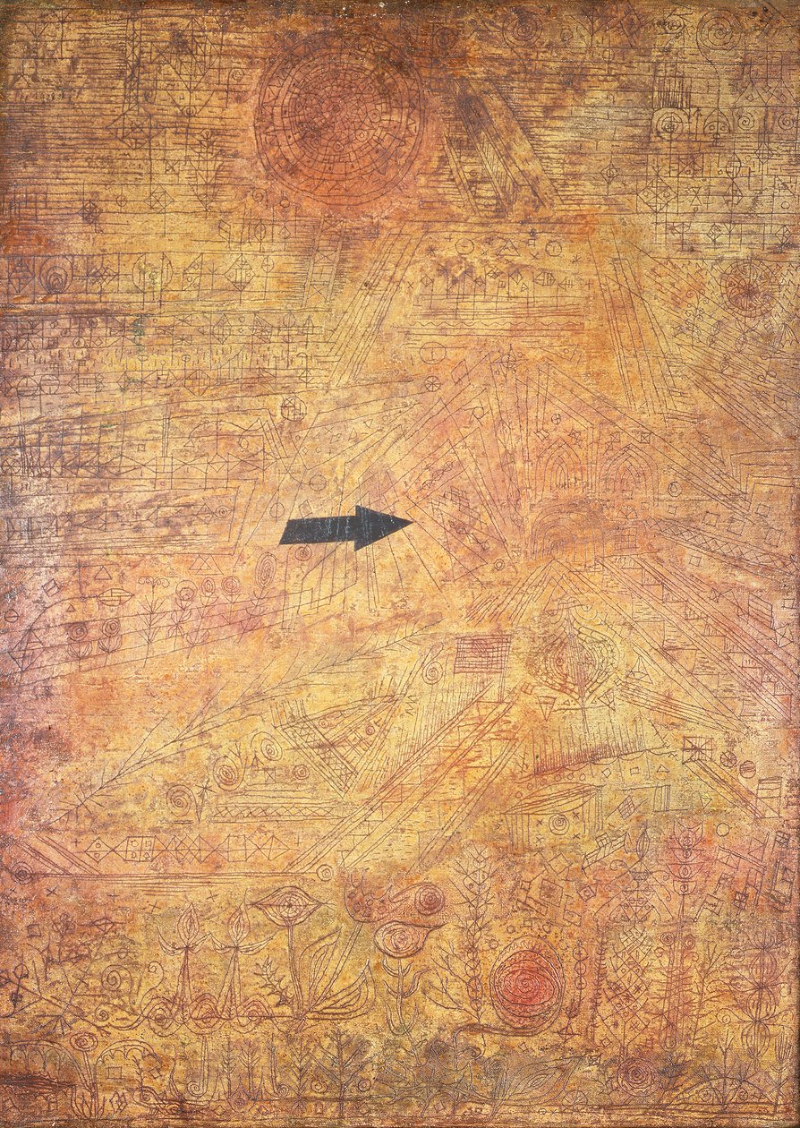 Arrow in the Garden (Pil ind i en have) af Paul Klee