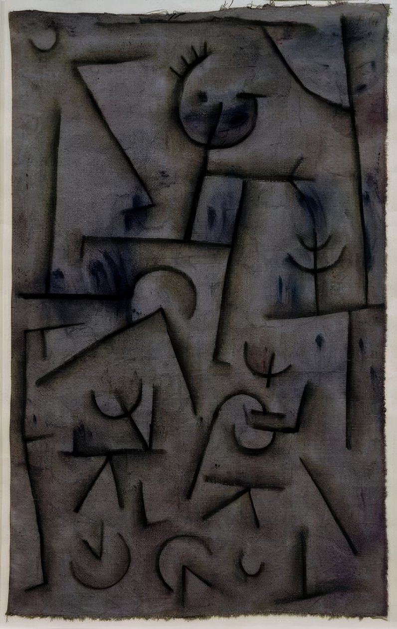 Bacchanal i rødvin af Paul Klee