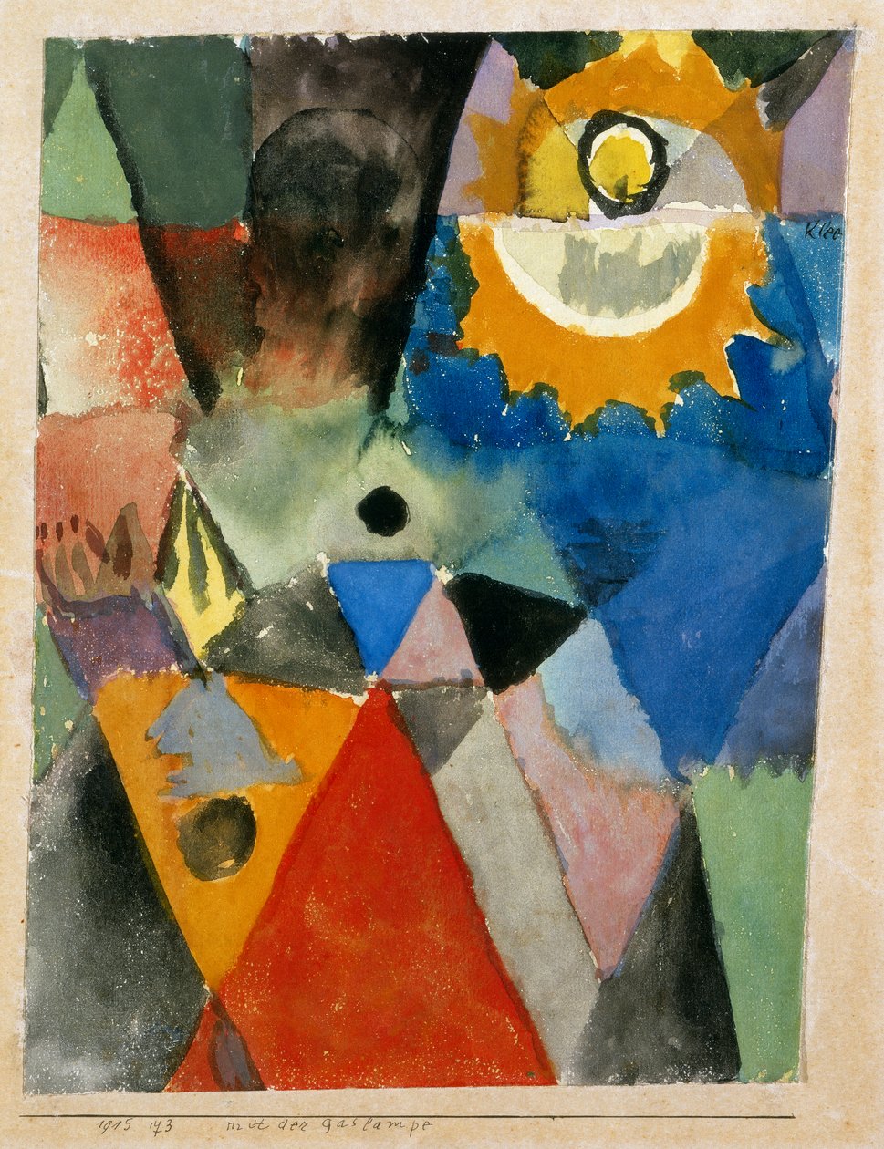Før gaslampen af ​​Paul Klee, National Gallery of Modern Art, Rom af Paul Klee