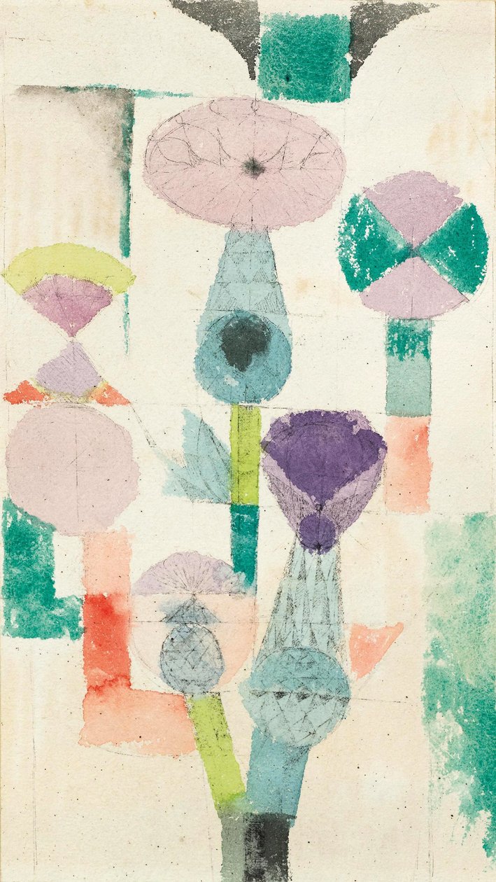 Overvejer Thistle Blossom, 1918. af Paul Klee