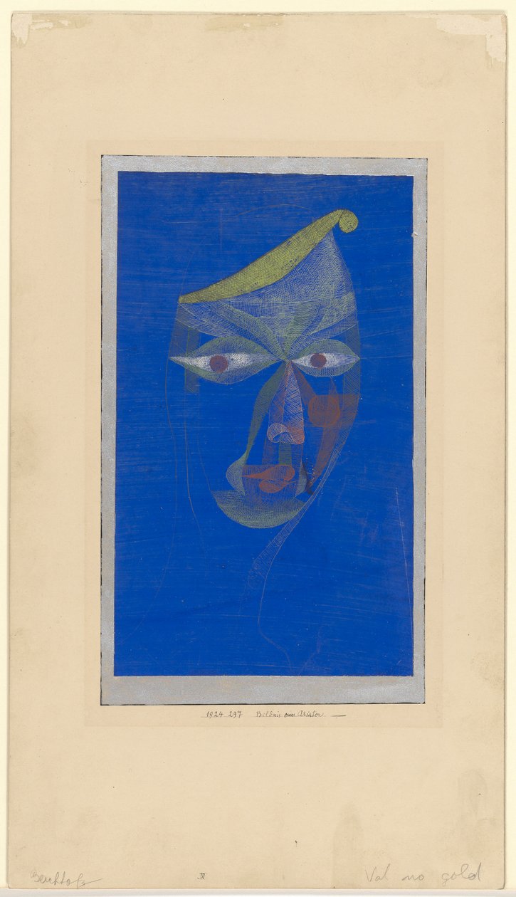 Portræt af en orientaler af Paul Klee