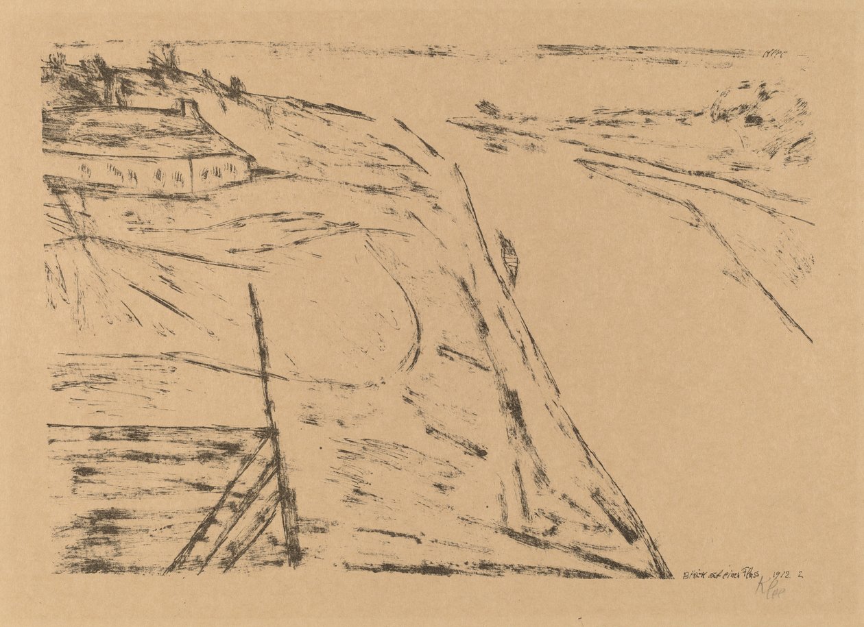 Udsigt over en flod, 1912. af Paul Klee