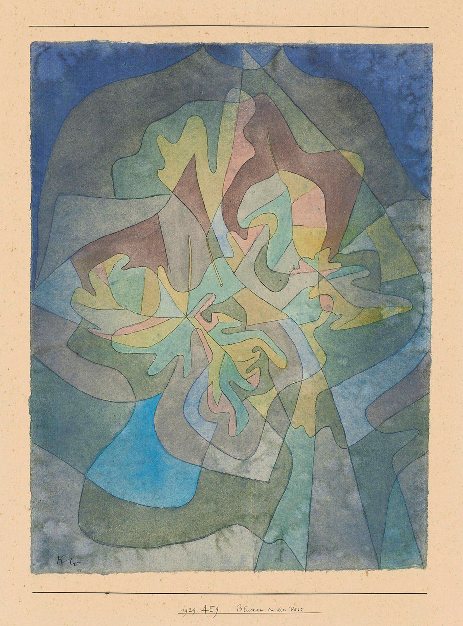 Blumen in der Vase Flowers in the Vase, 1929. af Paul Klee