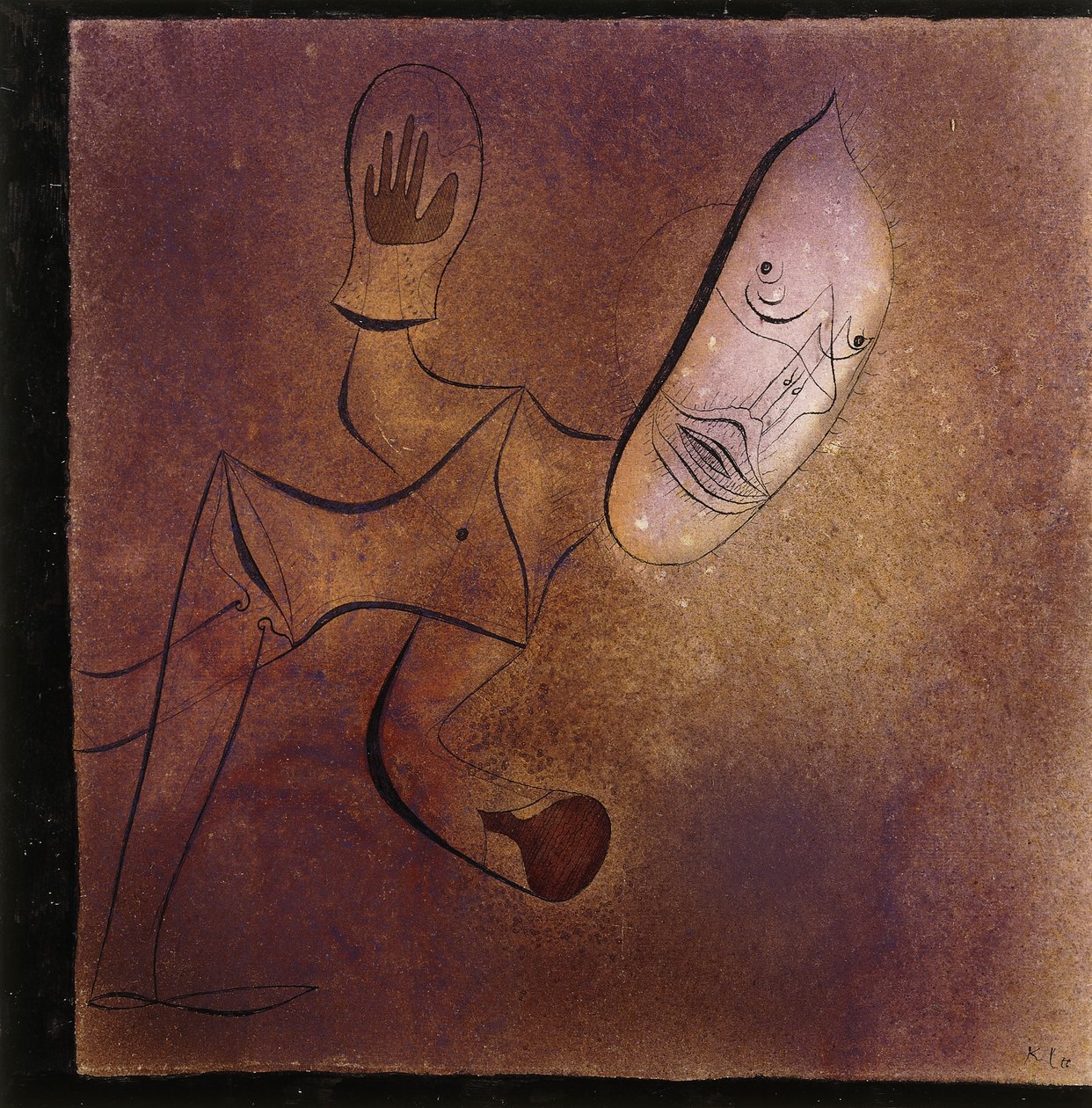 Brutal Pjerrot; Brutal Pjerrot af Paul Klee