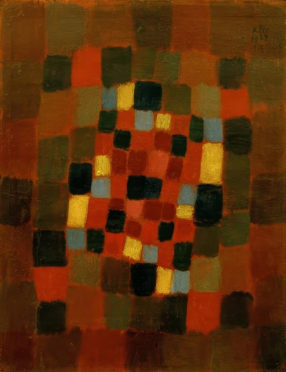 Farverig seng af Paul Klee