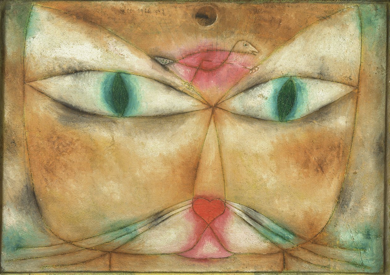 Kat og fugl af Paul Klee