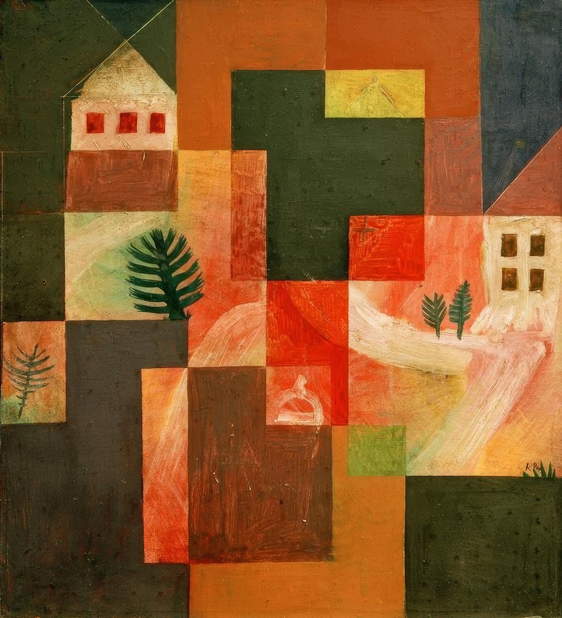 Koral og landskab af Paul Klee