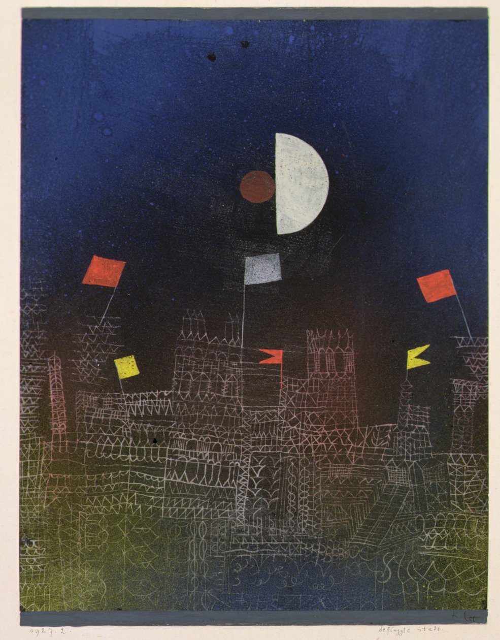 By med flag af Paul Klee