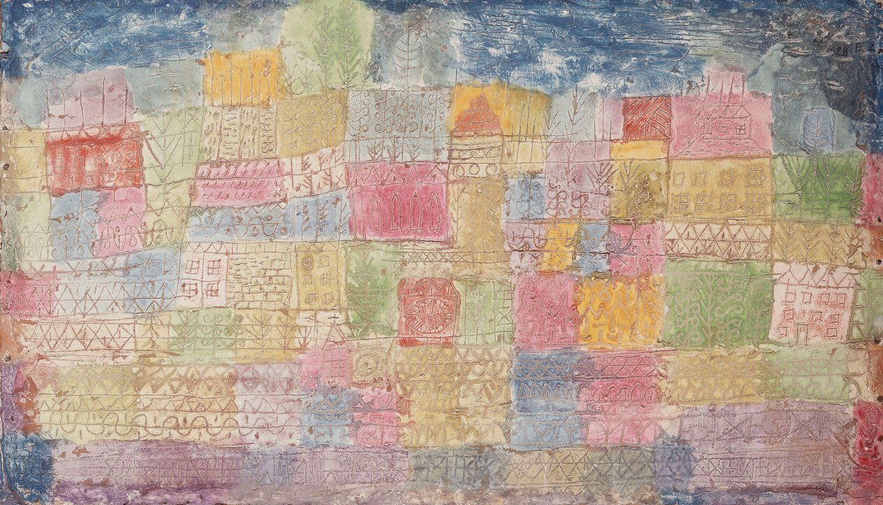 farverige landskaber; Farverige landskaber af Paul Klee