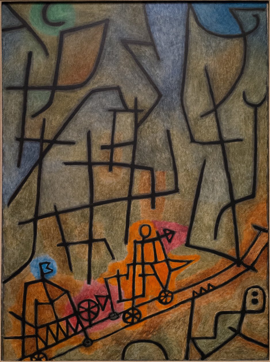 Erobring af bjerget. af Paul Klee