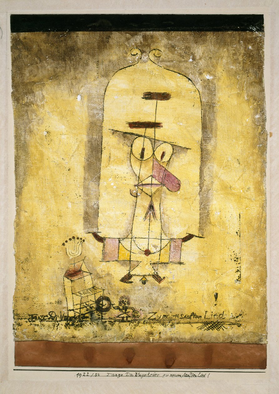 Dans dit monster til min bløde sang!, 1922. af Paul Klee