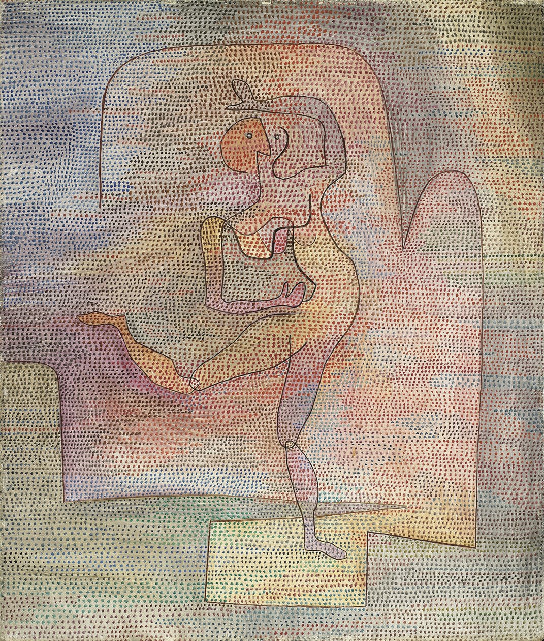 ""Dancer"" (danser) - Maleri af Paul Klee (1879-1940) af Paul Klee
