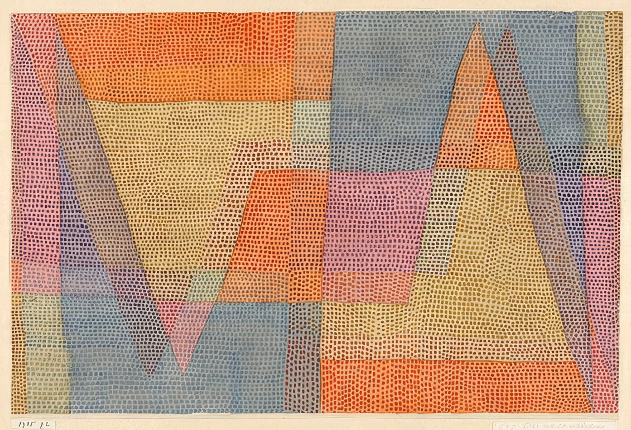 Lyset og skarpheden. 1935, 102 (P 2) af Paul Klee