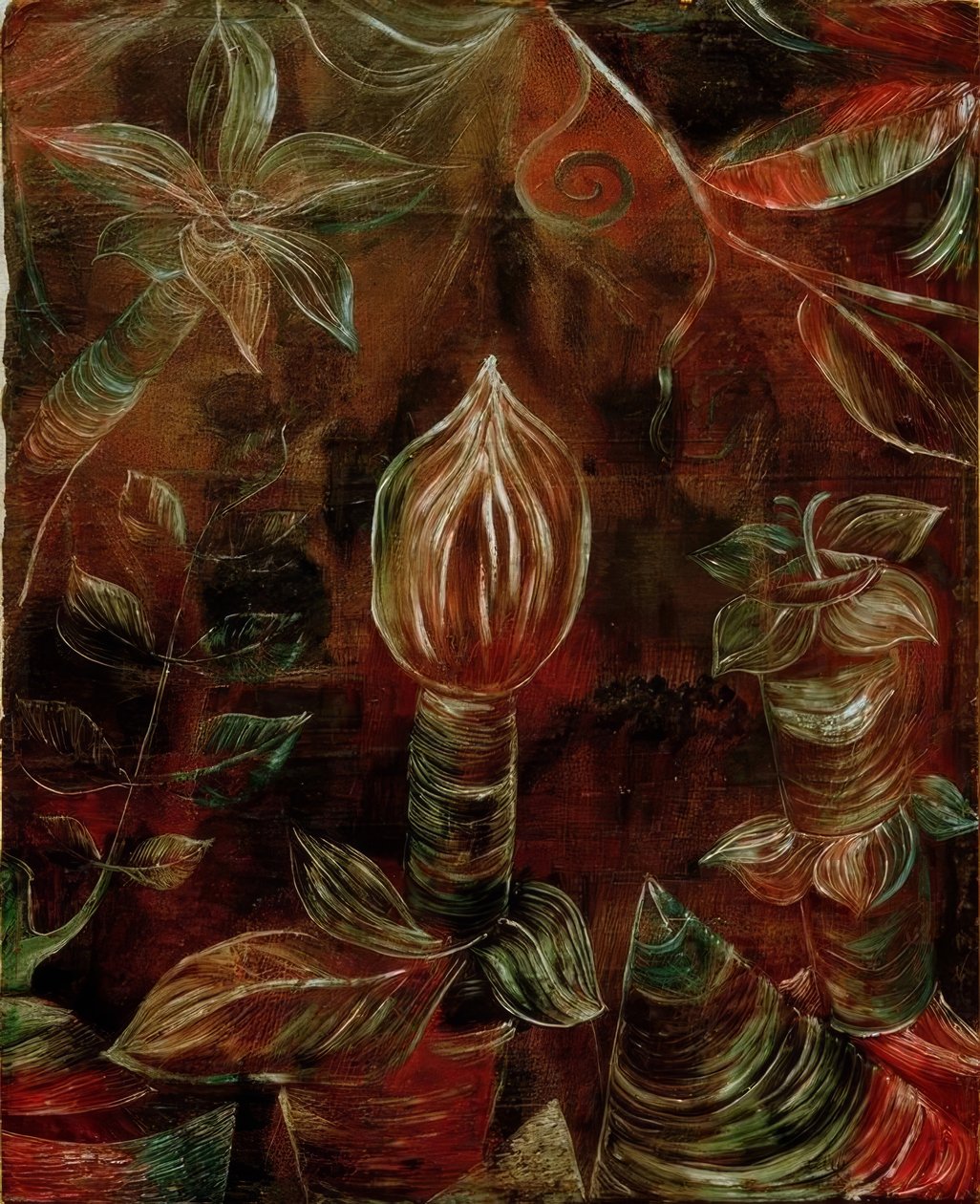 Dekorativt plantebillede Knoppen af Paul Klee