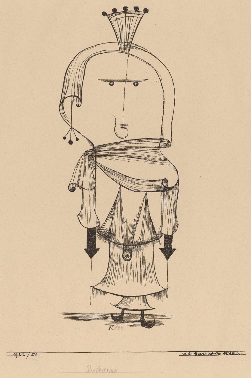 Heksen med en kam af Paul Klee