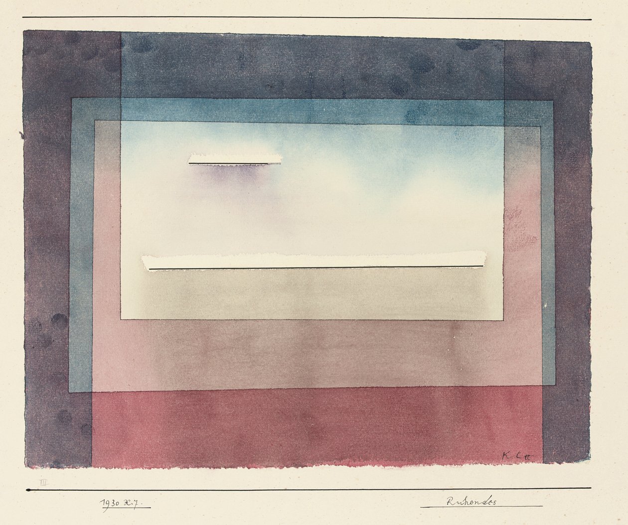 Sovende, 1930 af Paul Klee