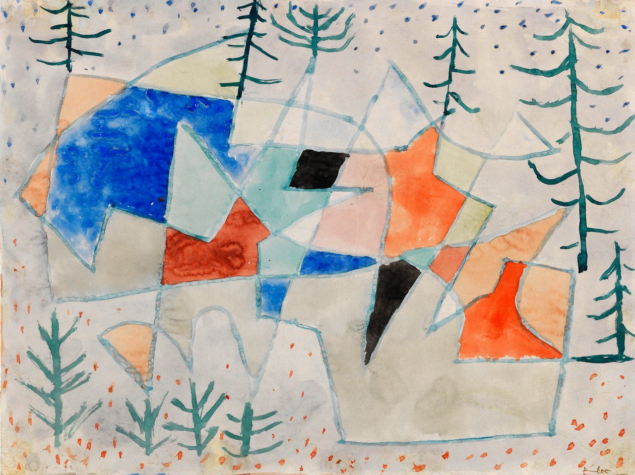 Edelklippe Noble Cliff, 1933. af Paul Klee