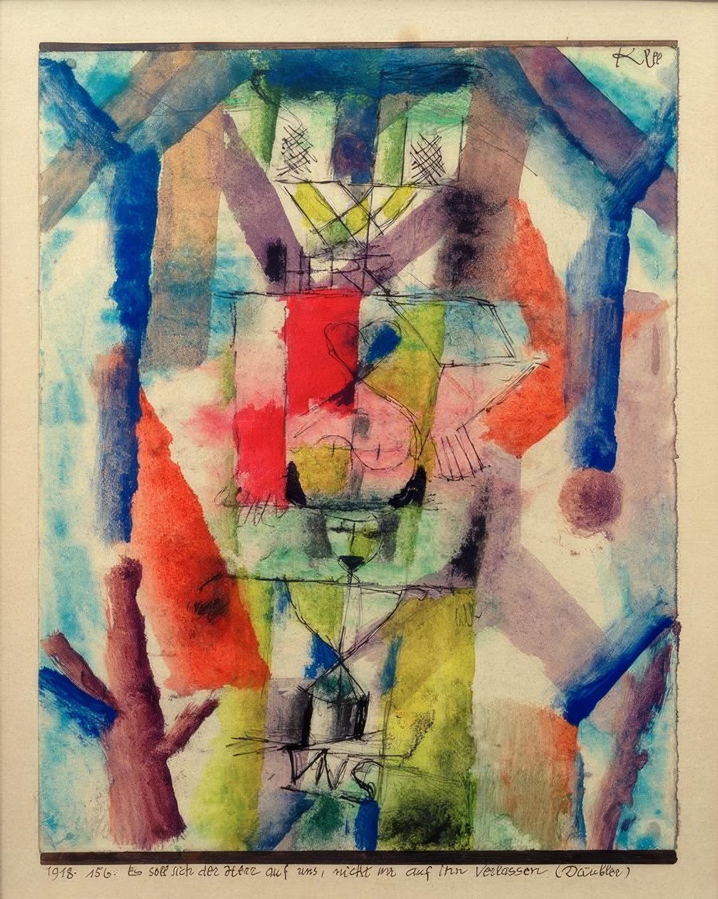Herren bør stole på os, ikke vi på ham af Paul Klee